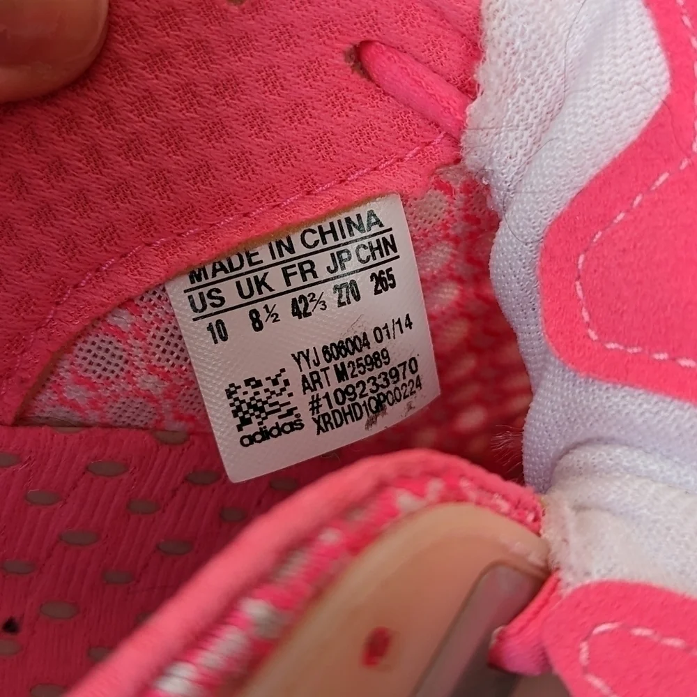 Adidas Climacool Neon Hot Pink Mesh Running Athletic Sneakers - Size 10 - Picture 7 of 8
